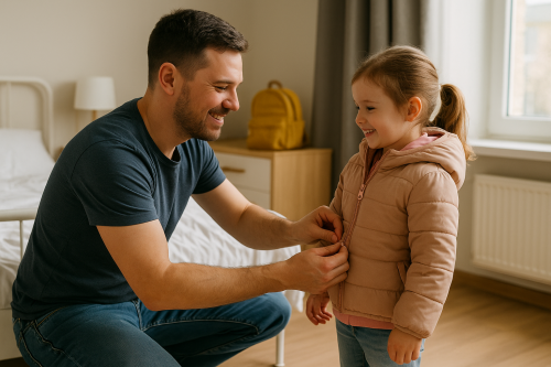 Пособие для пап: утренний сбор в сад за 15 минут