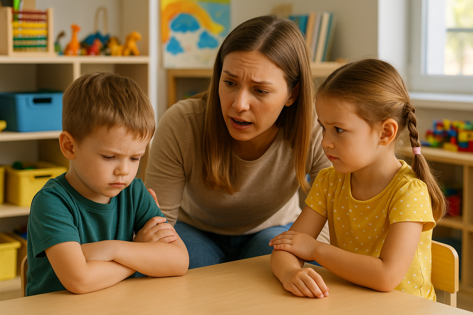 Конфликт с другими детьми: мирим малышей правильно