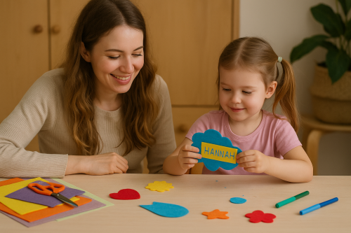 Изготовление имен­ных «бейджей» на шкафчики своими руками