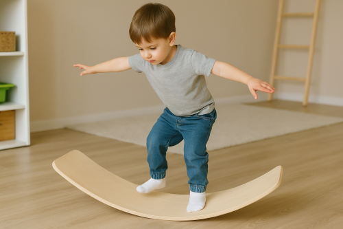 Упражнения на координацию: баланс-борд для малышей
