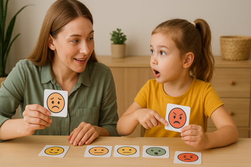 Учим говорить о чувствах: карточки эмоций в действии