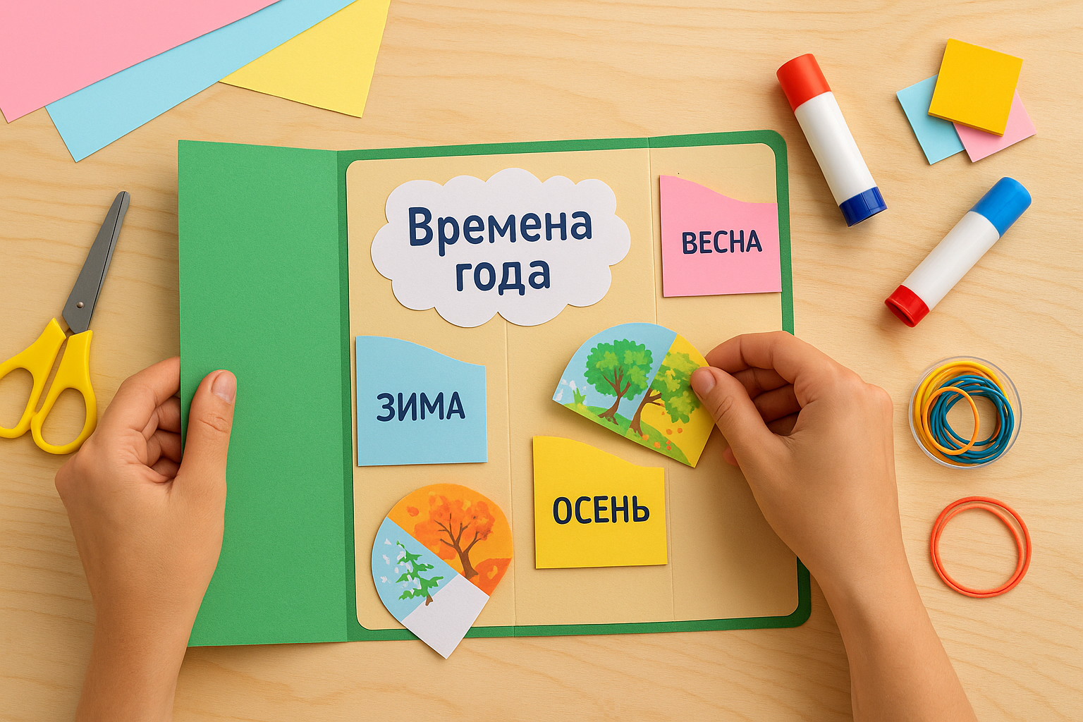 Лэпбук «Времена года»: пошаговый мастер-класс